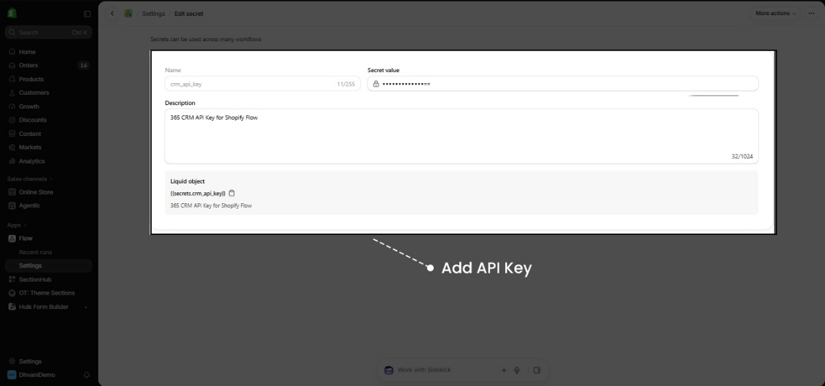 Configure Secret Details